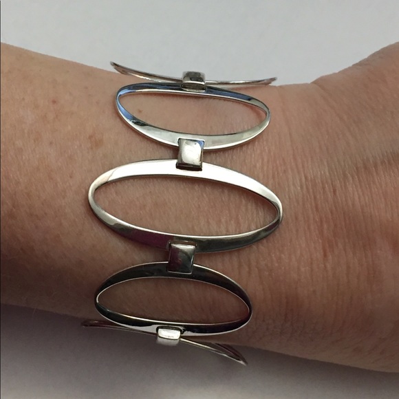 Elle Shiny 925 Silver geometric bracelet - Picture 4 of 6